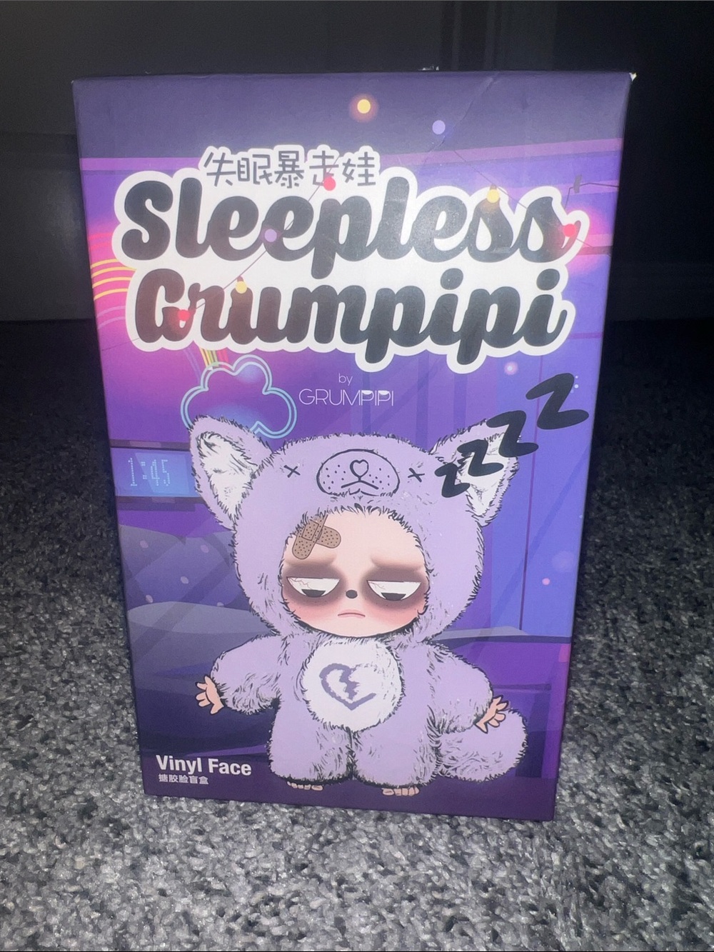 Sleepless Grumpipi Vinyl Face Plush blind box. SEALED